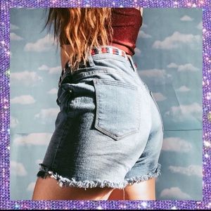 Venus Waistband Denim Shorts